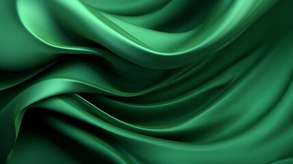 Obraz premium Green waves