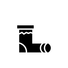 gift holiday sock solid icon