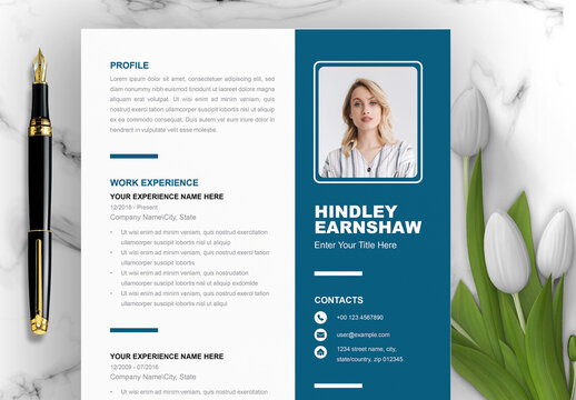 Computer System Company Resume Design Template