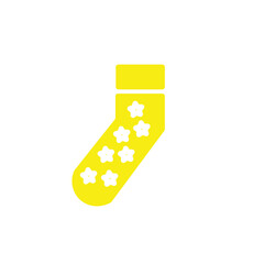 garment sock star solid icon