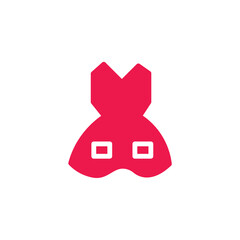 garment dress fashion solid icon