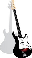 Obraz premium vector guitar illustration