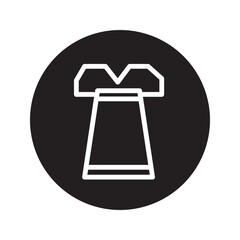 clothes dress fashion solid icon
