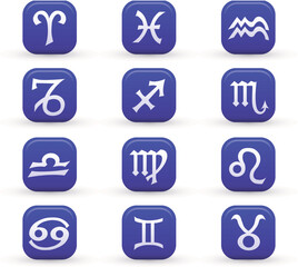 vector set of various zodiac signs