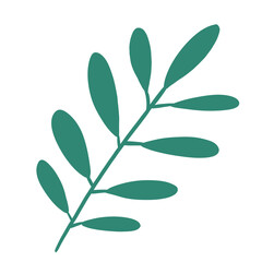 Naklejka premium Leaf minimal