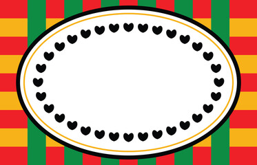 Fototapeta premium Juneteenth theme geometric background, freedom day, annual holiday. with empty space for text, vector design for banner, greeting card, poster, social media.