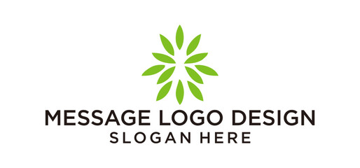 message logo design
