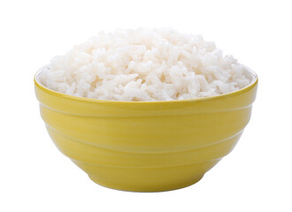  jasmine Rice in a bowl on transparent png