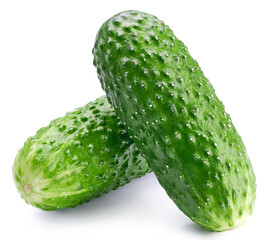 Cucumber isolated on white background