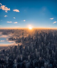 Obraz premium future city cyberspace Cinematic daylight generative ai illustration art