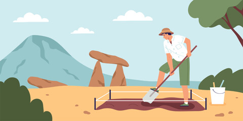 Archaeology And Artifact Background