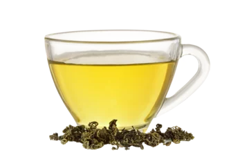 Deurstickers Glass cup of  tea isolated on transparent png © sommai