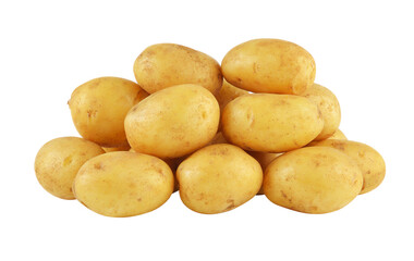 potato in the basket isolated on transparent png