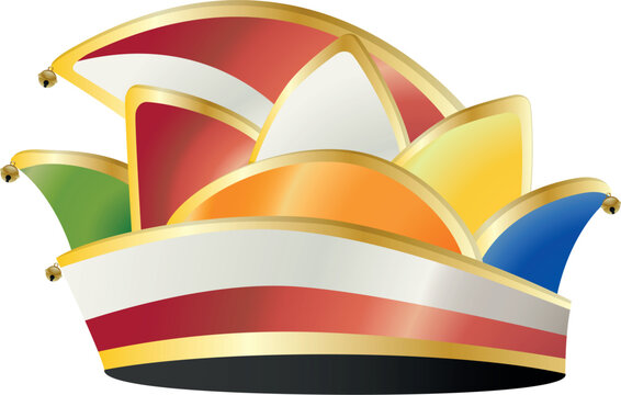 detailed illustration of a traditional german carnival foolscap