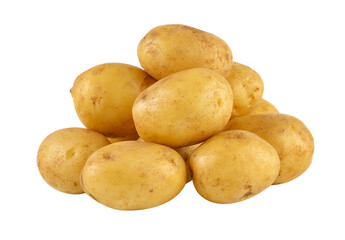 potato in the basket isolated on transparent png