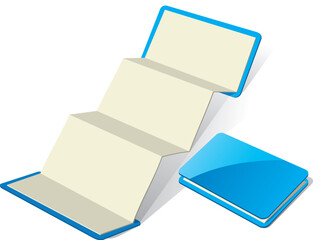 Blank Z-Card template. Vector Illustration (EPS v.8.0)