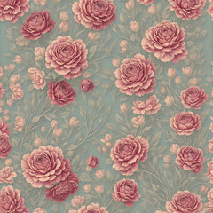 seamless pattern with roses