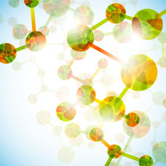 dna molecule, abstract background