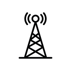 Naklejka premium tower sign symbol vector icon