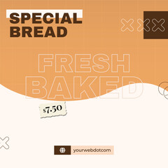 Bakery banner design templates