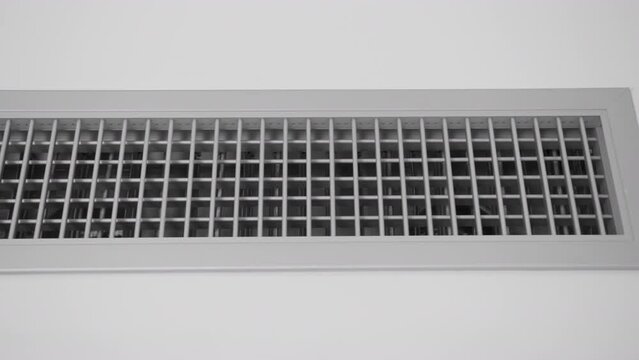 vent of an air conditioning system in the ceiling office