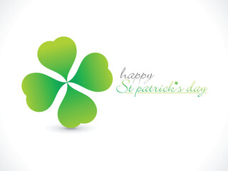 abstract st patrick day greeting vector illustration