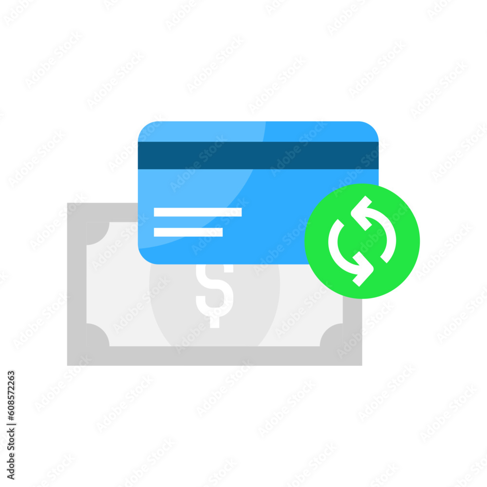 Aufkleber change the payment method concept illustration flat design vector eps10. simple and modern graphic e