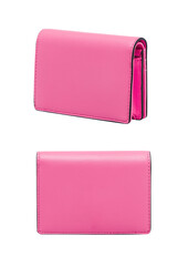 pink wallet isolated on transparent background