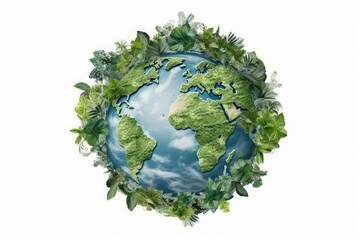 Invest in our planet: Earth Day concept background .Generative AI