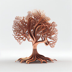 AI generative objects made in copper