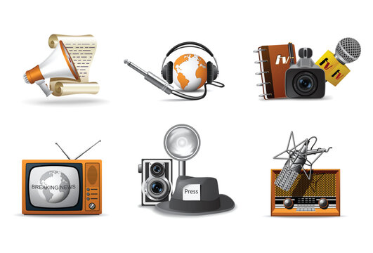 Journalism and press icons