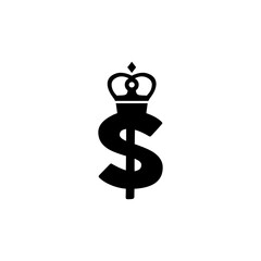 Money king logo icon isolated on transparent background