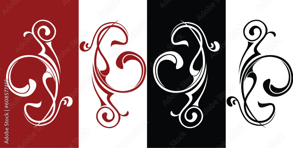 Poster set of vector patterns for design eps 8