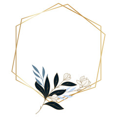 Luxurious Floral Frame