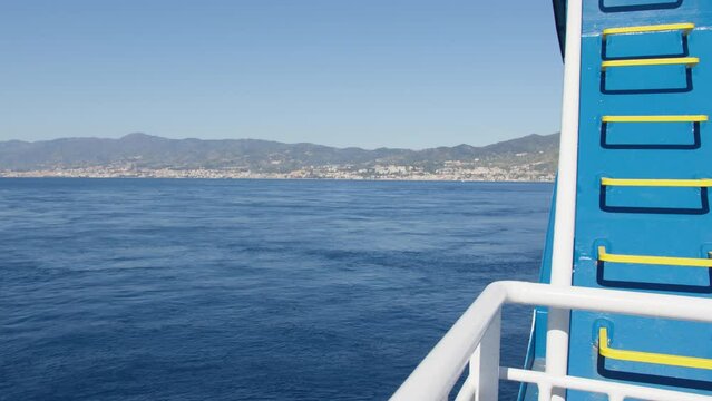 Sea navigation in the Strait of Messina