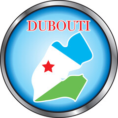 Vector Illustration for the country of Dubouti Round Button.