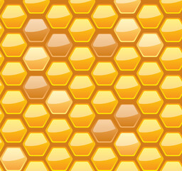 Seamless honeycomb pattern, vector illustration, eps10, 3 layers