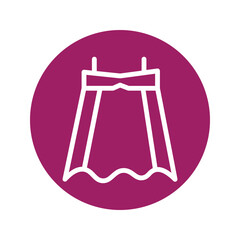 Cloths Dress Shirt Solid Icon