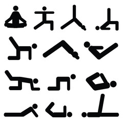 Yoga poses for stretching and health