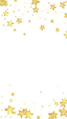 Magic stars vector overlay.  Gold stars scattered
