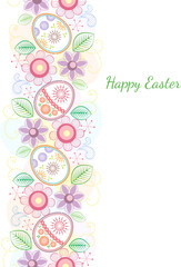 Easter color theme on white background