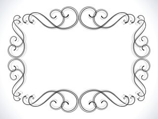 abstract floral ornamental border vector illustration