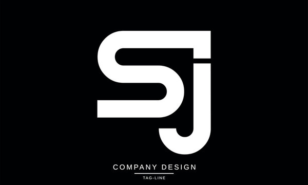 SJ, JS, Abstract Letters Logo Monogram