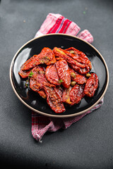 tomato antipasti sun dried food vegetable meal snack on the table copy space food background rustic top view