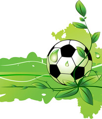 Abstract soccer background ( vector illustration )