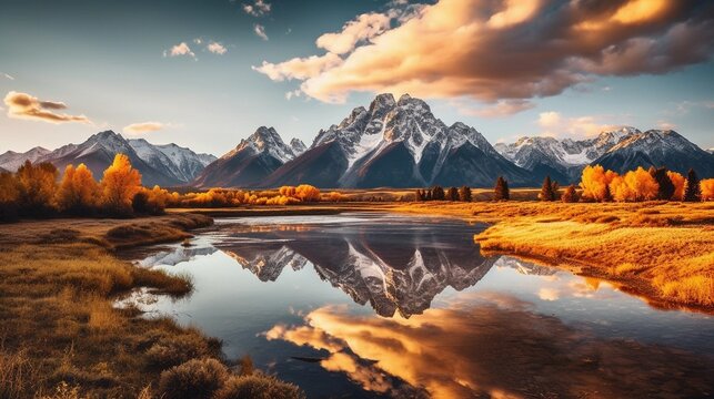 sunrise in the mountains