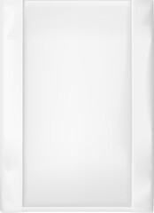 Transparent plastic shopping bag package template