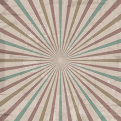Vintage style background with a starburst effect