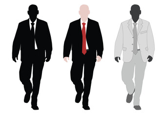 young elegant businessman - vector illustration