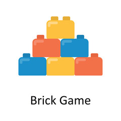 Brick Game Vector  Flat Icon Design illustration. Sports and games  Symbol on White background EPS 10 File